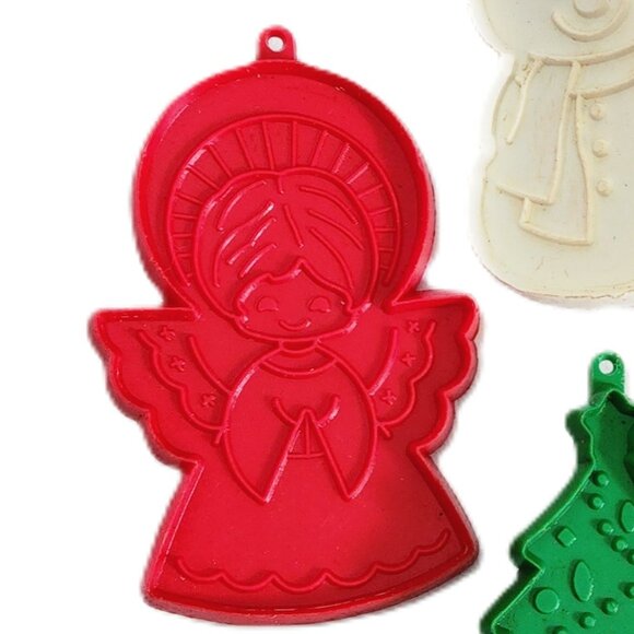 Vintage RARE Hallmark 4 Piece Christmas Cookie Cutter Set - Picture 4 of 7